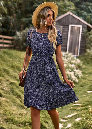 Light Dress with Flower Print