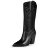 Black Matte Cowgirl Boots