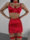 Satin & Mesh 4-Piece Set